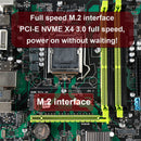 4 * DDR3 USB3.0 SATA3 NVME WIFI Bluetooth B75-S placa base de minería LGA 1155