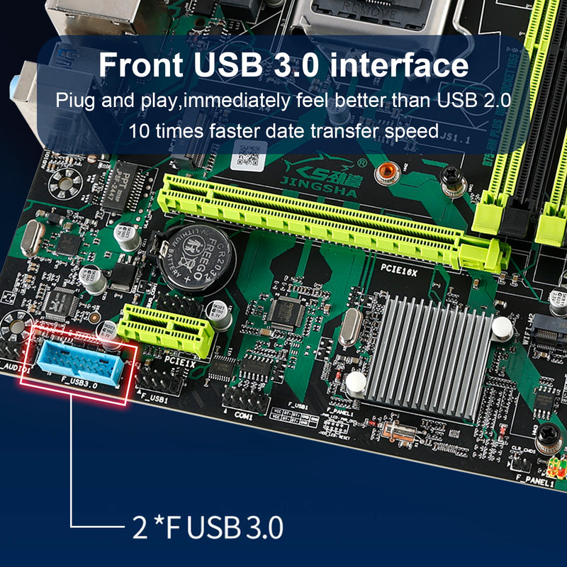 4 * DDR3 USB3.0 SATA3 NVME WIFI Bluetooth B75-S placa-mãe de mineração LGA 1155