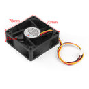1 Stück DC Bürstenloser PC-Computerlüfter 12 V 7025B 70 x 70 x 25 mm 0,2 A 3-poliger Draht