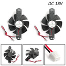 DC 18V Ložisko pouzdra chladicího ventilátoru pro indukční sporák Bezkartáčový plast 2kolíkový AC