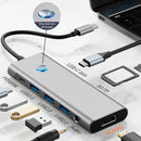 9 in 1 TYPE-C + USB3.0 USB2.0 HDMI SD/TF PD100W Audio Data Interface Hub Adapter