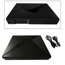 Gravador de unidade de DVD CD RW externo tipo C USB ultrafino para laptop preto