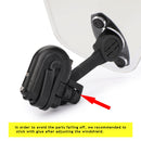 Motorcykel justerbar klämma på vindrutan förlängning spoiler vindavvisare klar