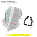 ABS 4mm Motorrad Windschutzscheibe Windschutzscheibe für Kawasaki Z400 2019-2020 Generic