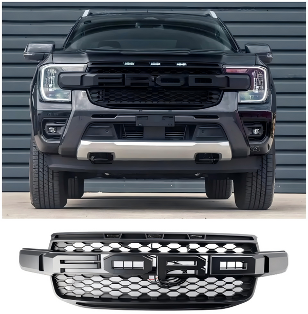Wildtrak Style Frontgrill für Ford Ranger Everest Next Gen T9 (2023-2024) - Mit LED-Beleuchtung