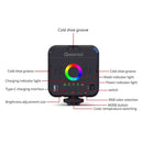 Taskuinen RGB-täysvärinen LED-videovalo 3000-9000K valokuvauksen täyttölamppu Vlog