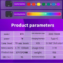 Taskuinen RGB-täysvärinen LED-videovalo 3000-9000K valokuvauksen täyttölamppu Vlog