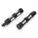 Czarne podnóżki motocyklowe wycinane CNC do motocykla Harley Chopper Touring Sportster