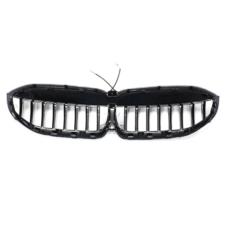 2019–2022 BMW 3 -sarja G20 Munuaisten säleikkö, kiiltävä musta, 51138072085