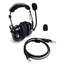 Fone de ouvido com cancelamento de ruído piloto 6,3/5,2 mm GA Plug Universal Fit para aviões
