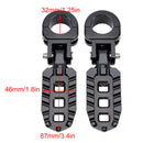 Universelle Fußrasten vorne, passend für Motorräder mit 1,25-Zoll-Lenkern