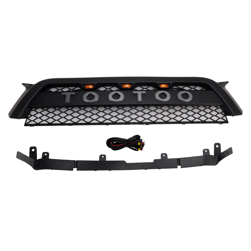 TRD Pro Style Frontstoßstangengrill passend für Toyota 4Runner 2010-2013, Mattschwarz