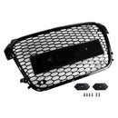 Glans sort front bikakestøtfangergrill for Audi A1 S1 2010-2014