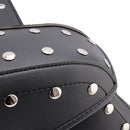 Universell sadelväska sida förvaringssvåse pu bagage svart 22L för motorcykel