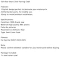 2024-2025 Aprilia Rs 457 bakre beklädnad för baksätet beklädnad