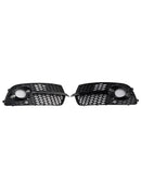 Frontstoßstange Nebelscheinwerfer Grill Grille Fit Audi Q5 S-Line SQ5 2013-2017 Schwarz