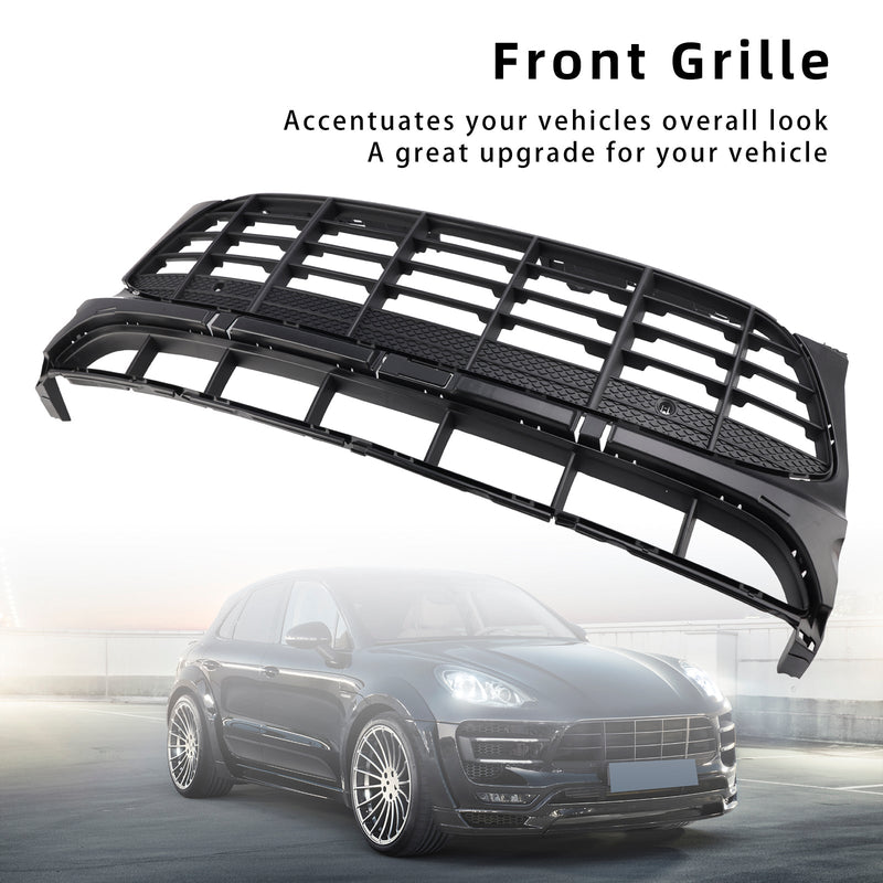 2015-2018 Porsche Macan Schwarz Front Bunk Grille 95B807683H1E0