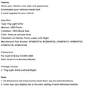 Schwarze Front Honeycomb Nebelscheinwerfer Kühlergrill Abdeckung Fit Audi A3 S-line 2021-2023