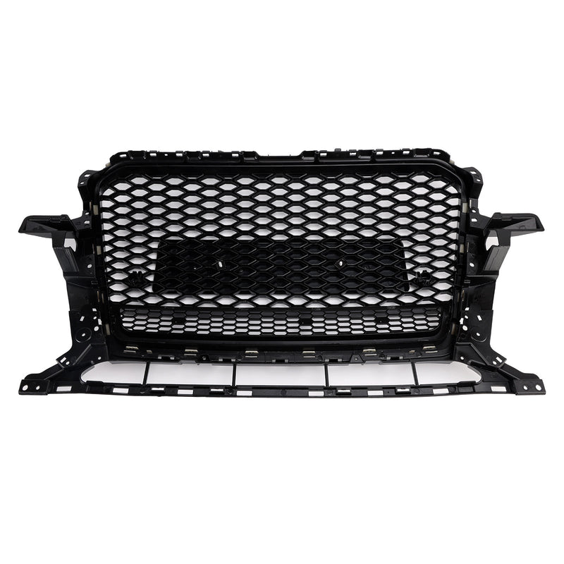 Schwarz glänzend Front Honeycomb Stoßstangengrill Grill Fit Audi Q5 2013-2017