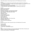 BR-67200 Vergaser 4 Barrel Square Bore Dual 750 CFM Mechanische Sekundär