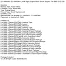 2019 BMW 7 Series 740Li Exklusives M Sportpaket Linke und rechte Motorhalterung 22116860463 22116860464