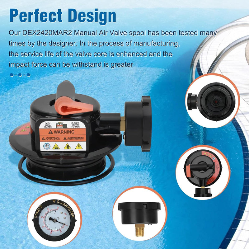 Manuaalinen ilmanvaihtokokoonpano DEX2420MAR2 patruunoille POY -suodatin