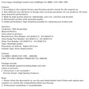 1996-1999 BMW 5 E39 Front Upper Headlight Seal Seal Left &amp; Right