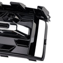 2023+ Audi A6 C8PA S-Line S6 2PCS Frontstoßstange Nebelscheinwerfer Kühlergrill Zierleiste Schwarz Chrom