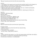 Schaltgetriebe G56, innerer Synchronring für den 3. und 4. Gang