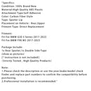 2017-2023 BMW G30 G38 F90 M5 MP Carbon Fiber Style Heckspoilerflügel