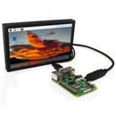 7-Zoll-HD-IPS-Display, VGA/AV/HDMI-Schnittstelle, Raspberry Pi PC-Überwachungsbildschirm