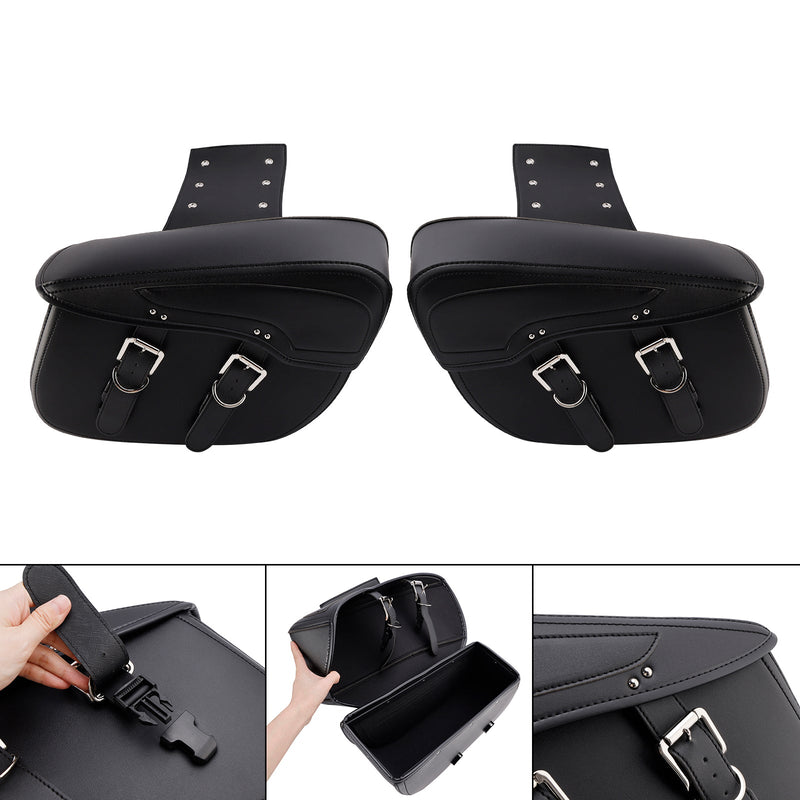 Sidan baksäck sadelväska färg -matchande bagage svart 42L för skoter motorcykel