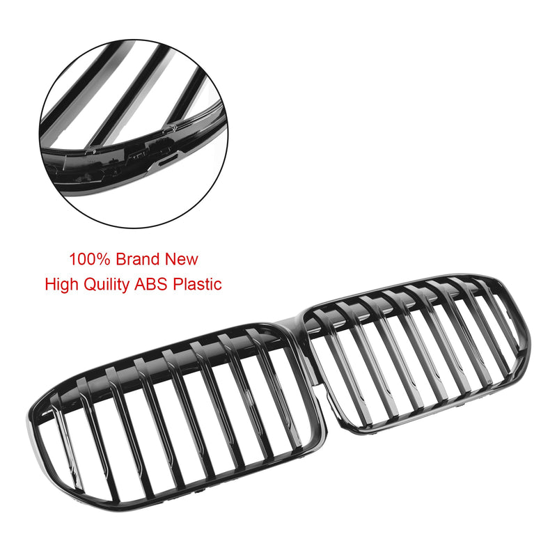 2019-2022 BMW 7-serie G11 G12 Single Lat Kylargrill blank svart