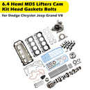 6.4 Hemi MDS Stößel Nockenwellensatz Zylinderkopfdichtungen Schrauben für Dodge Chrysler Jeep Grand V8