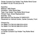 2014–2018 BMW F15 X5 F16 X6 Mittelkonsole Getränkehalter Tablett Rollo Abdeckung