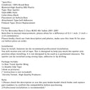 2001-2007 Mercedes-Benz C-Class W203 Sedan AMG Style Gloss Black Rear Spoiler