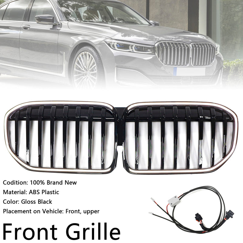2019-2022 BMW 7 Série G11 G12 Individual grade de grade frontal de alto brilho de alto brilho ajuste