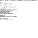 2018–2022 Porsche Cayenne Turbo vorne links LED DRL Nebelscheinwerfer Montage 9Y0953049