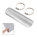 Stahl Auspuff Schalldämpfer Rohr Wärme Deflektor Abdeckung Chromeb Für Motorrad Roller BlackD