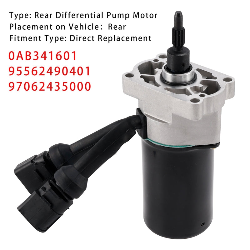 2005-2010 VW Touareg Touareg 7L6, 7L7, 7LA 3.6L Rear Differential Pump Motor 95562490401