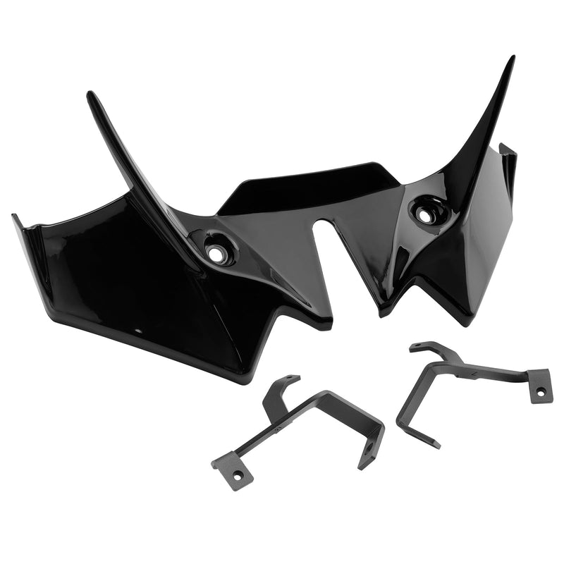 2021-2024 Kawasaki Z650 Etuvoiman spoilerin laajennus musta