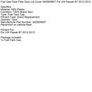 Kraftstoff Gas Tank Füllstoff Tür Deckel Abdeckung 3AD809857 Für VW Passat B7 2012-2015