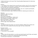 Flusensiebfilter für Trockner von Electrolux und Frigidaire, 5304513574