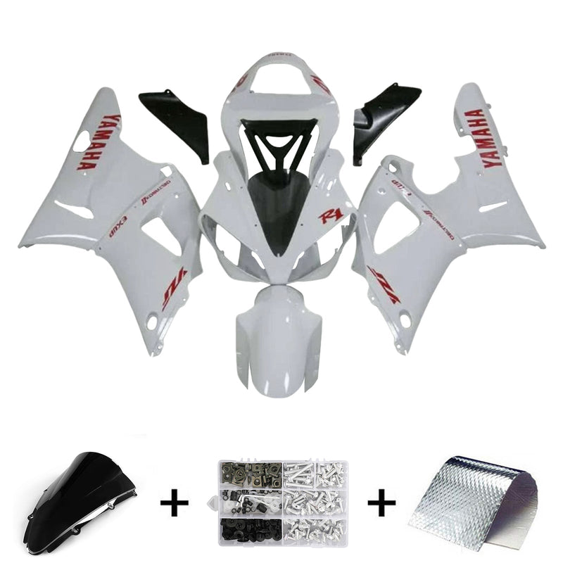 2000-2001 Yamaha YZF 1000 R1 injeksjonskinnesett kroppsplast ABS