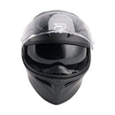 Dot motorcykelhjälm för vuxna, gata, integrerad hjälm, orange, matt svart