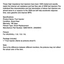 1 szt. Wtryskiwacz paliwa silnika benzynowego 24420543 pasuje do VAUXHALL 1.0 1.2 1.4 0280158181