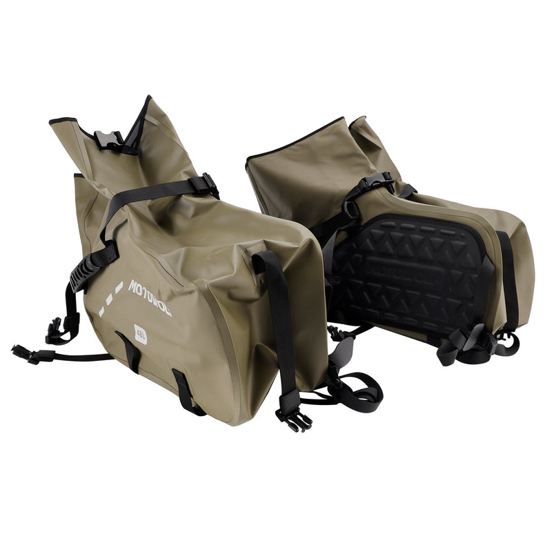 Seitenhecktasche Satteltasche Farblich passendes Gepäck 86L Grün Für Roller Motorrad