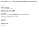 2x 1/8NPT Außengewinde auf M16-1,5 Innengewinde Öldrucksensor-Adaptergewindeanschluss