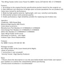 Paar Flügel Fender Grille Abdeckung Panel Für BMW 5 Series E39 E60 E61 M5 51137896850