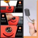 46Pcs Elektromotor Kohlebürsten 23 Größen Ersatz Reparatur Power Tool Teil